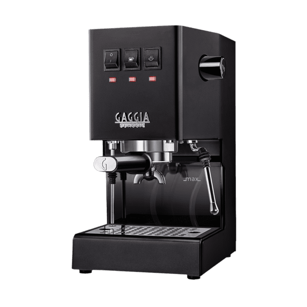 Den svart-färgade modellen från Gaggia Classic E24 – Även kallad Thunder Black