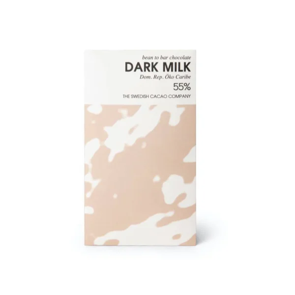 Svenska Kakao Dark Milk – Mjölkchokladkaka 55% – 50 gram