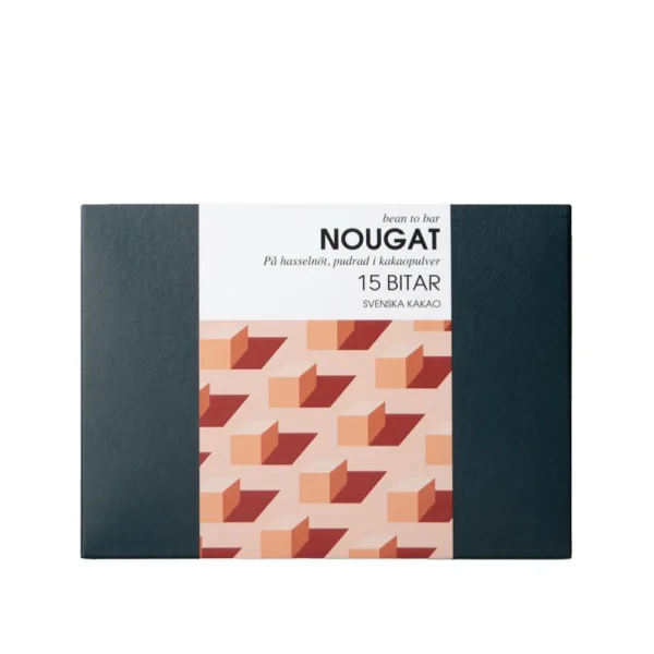 Svenska Kakao Hasselnötsnougat i Kakao – Presentask 15 bitar