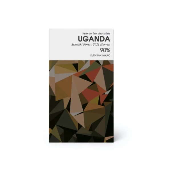 Svenska Kakao Uganda – Mörk chokladkaka 90% – 50 gram