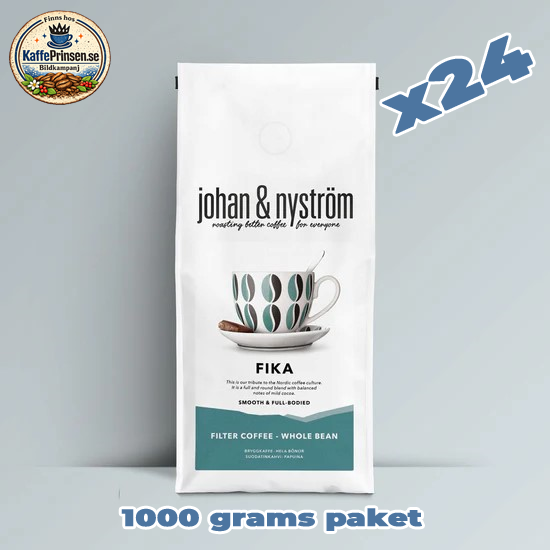 Fika Johan & Nyström – Kaffebönor – Storpack 24 x 1000 gram