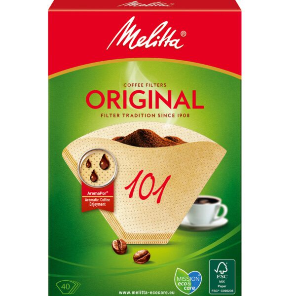 Melitta – Kaffefilter 101 – Full kartong – 9 x 40pack (DFP)