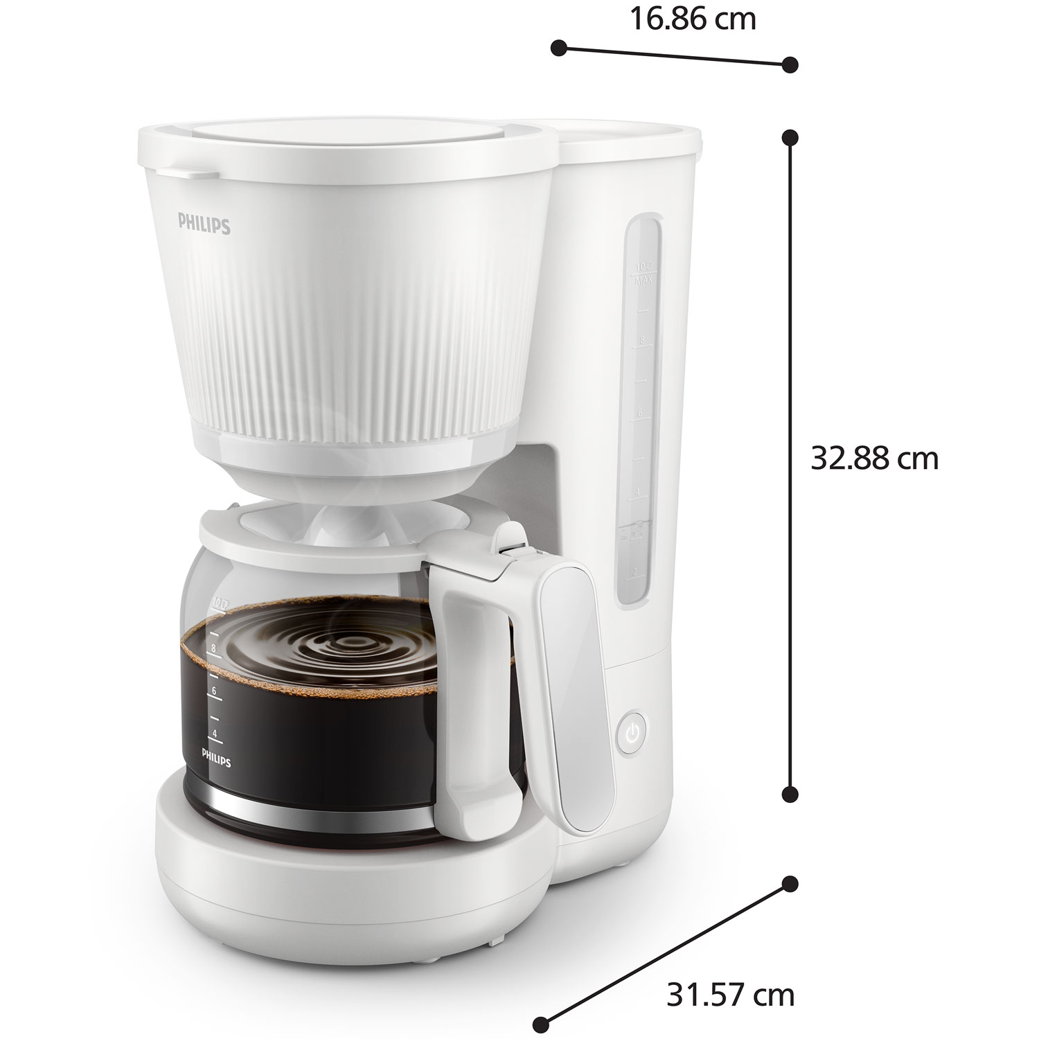 Philips – Kaffebryggare HD7411/00 3000-serien Arctic White - Bild 5