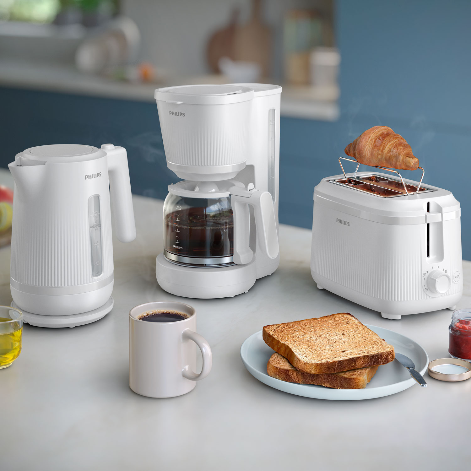 Philips – Kaffebryggare HD7411/00 3000-serien Arctic White - Bild 3