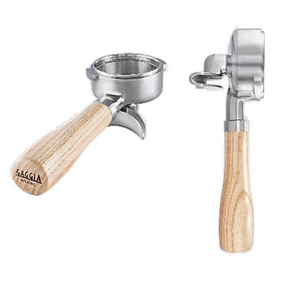 Gaggia filterhandtag espressomaskin – Askträ, rostfritt stål, 58 mm - Bild 2