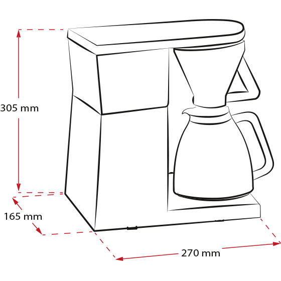 Melitta Excellent 4.0 – Kaffebryggare – Svart - Bild 3