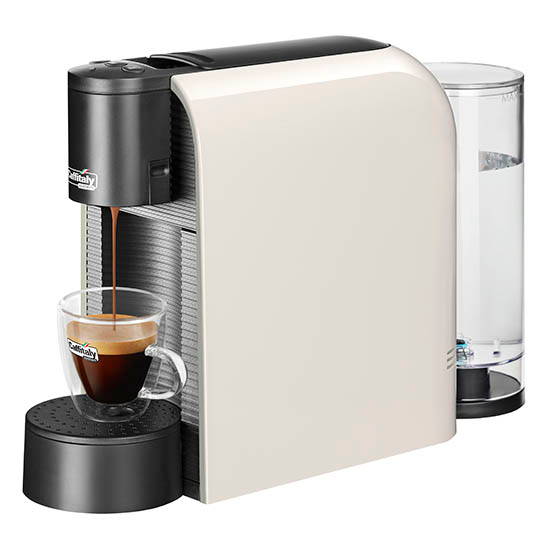 Caffitaly Volta S36 espressomaskin kapselmaskin vit