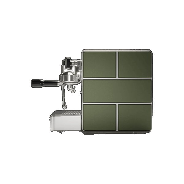 Stone Mine Satin Green espressomaskin grön