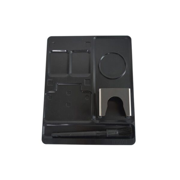 Eureka Silikonmatta Mignon – Baristamatta med tampingställ – Svart Eureka Mignon Mat Kit Black