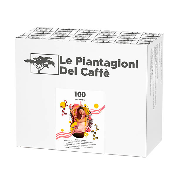 Le Piantagione Del Caffè 100 kaffepods 100% Arabica
