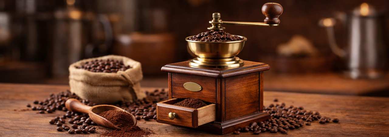 Manuella kaffekvarnar