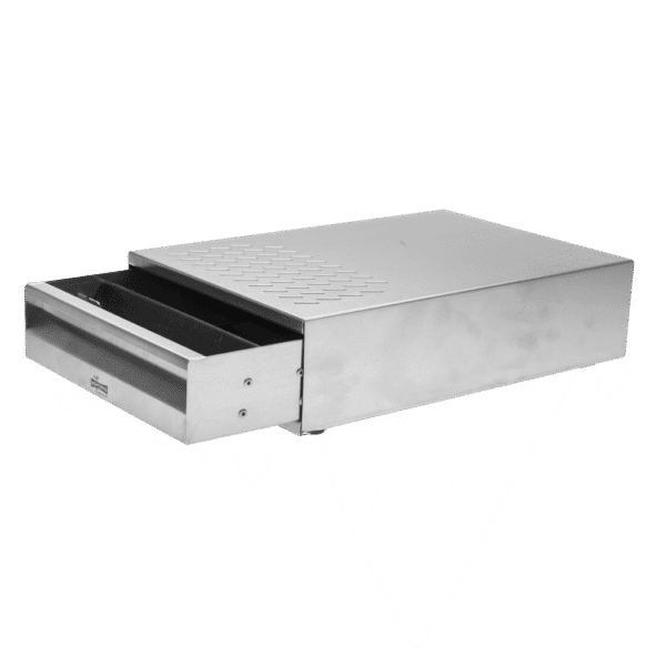 Monteriva Grounds Breaker – Sumplåda / Knockbox – Rostfri borstad – Ø 265 mm