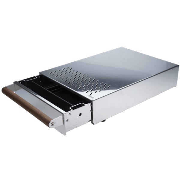 Monteriva Grounds Control – Sumplåda / Knockbox – Rostfri blank – Ø 320 mm