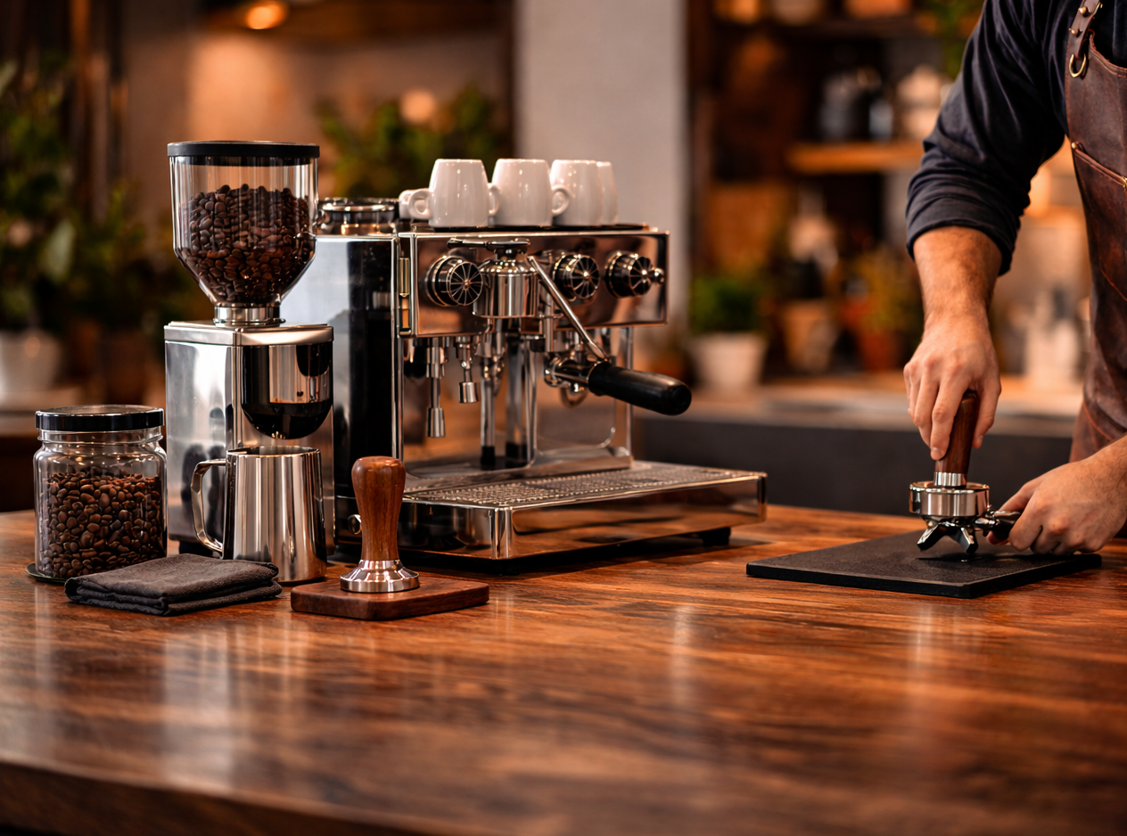 Kompletta espressomaskinpaket