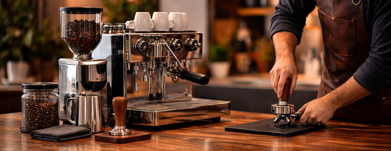 Kompletta espressomaskinpaket