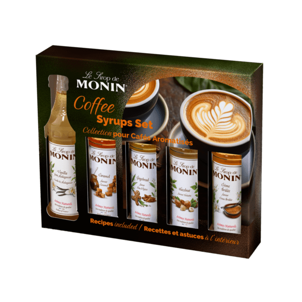 Monin Coffee Set – Smaksirapset – 5 x 5 cl