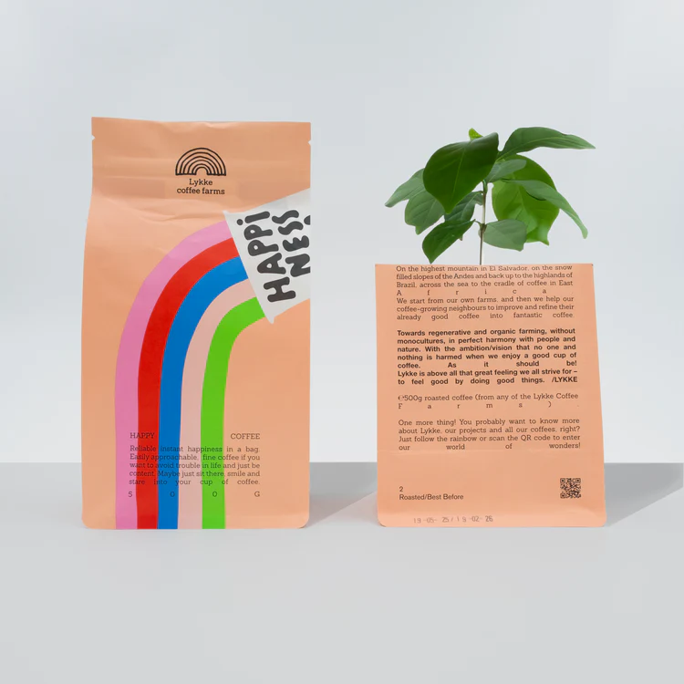 Lykke HAPPINESS – Kaffe med regnbågen
