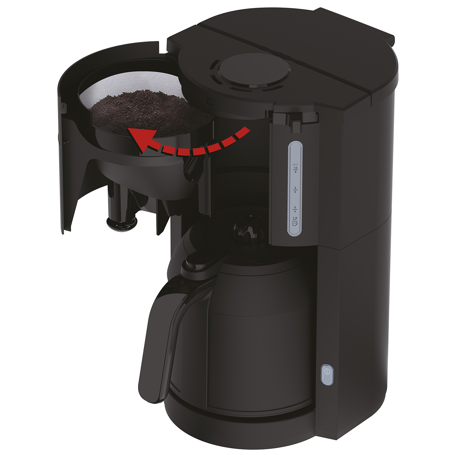 OBH Nordica Pro Aroma – Kaffebryggare med termoskanna – 1 liter – Svart - Bild 2