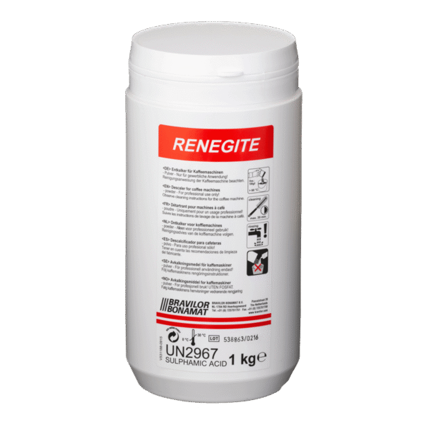 Bonamat Renegite – Avkalkningsmedel för helautomater och kaffebryggare – 1 kg