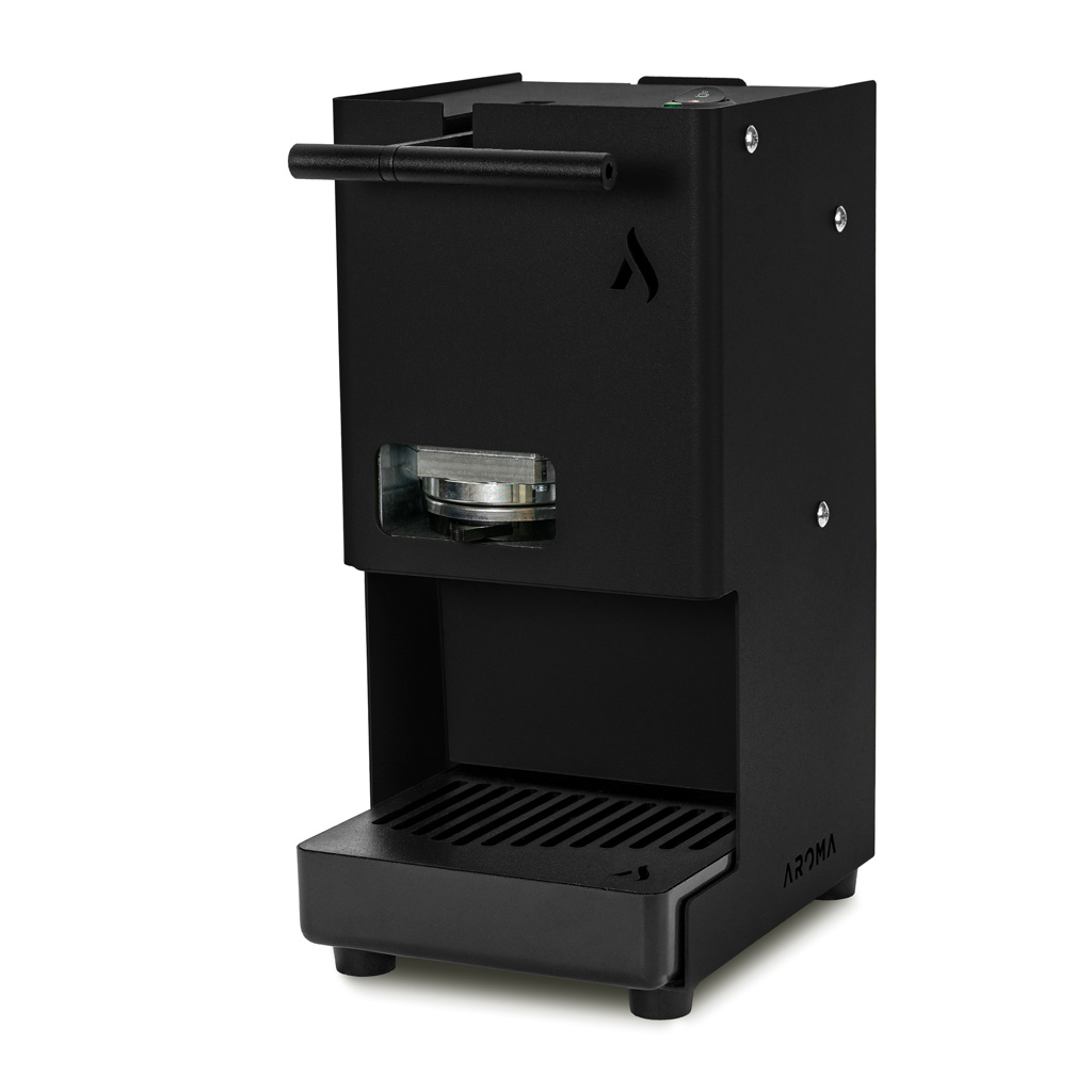 Macchine Aroma E.GO svart kompakt podmaskin för E.S.E.-kaffepoddar