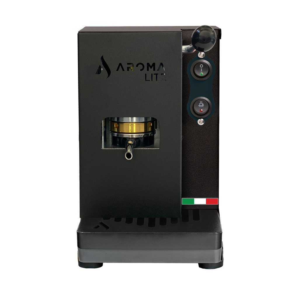 Svart Macchine Aroma LITE för espresso med E.S.E.-poddar