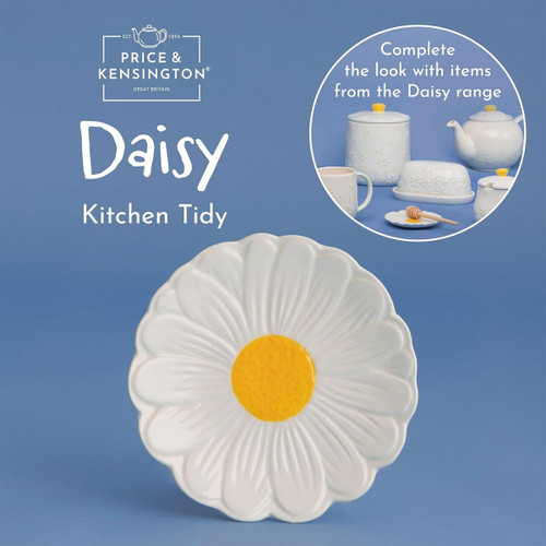 Blomformat Daisy tepåsfat i keramik
