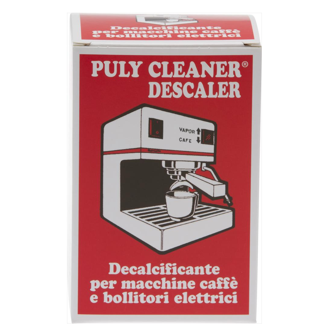 Puly Cleaner Descaler – Avkalkningspulver för espressomaskiner och kaffebryggare – 10 portionspåsar