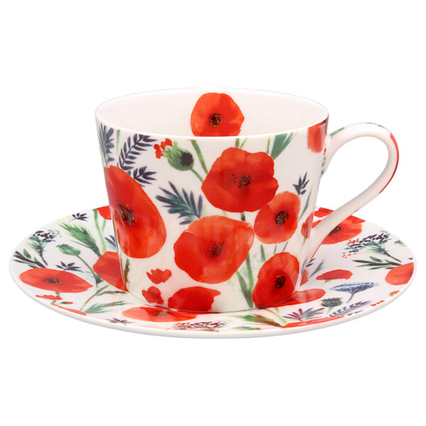 The Leonardo Collection Poppy – Kopp med fat i porslin