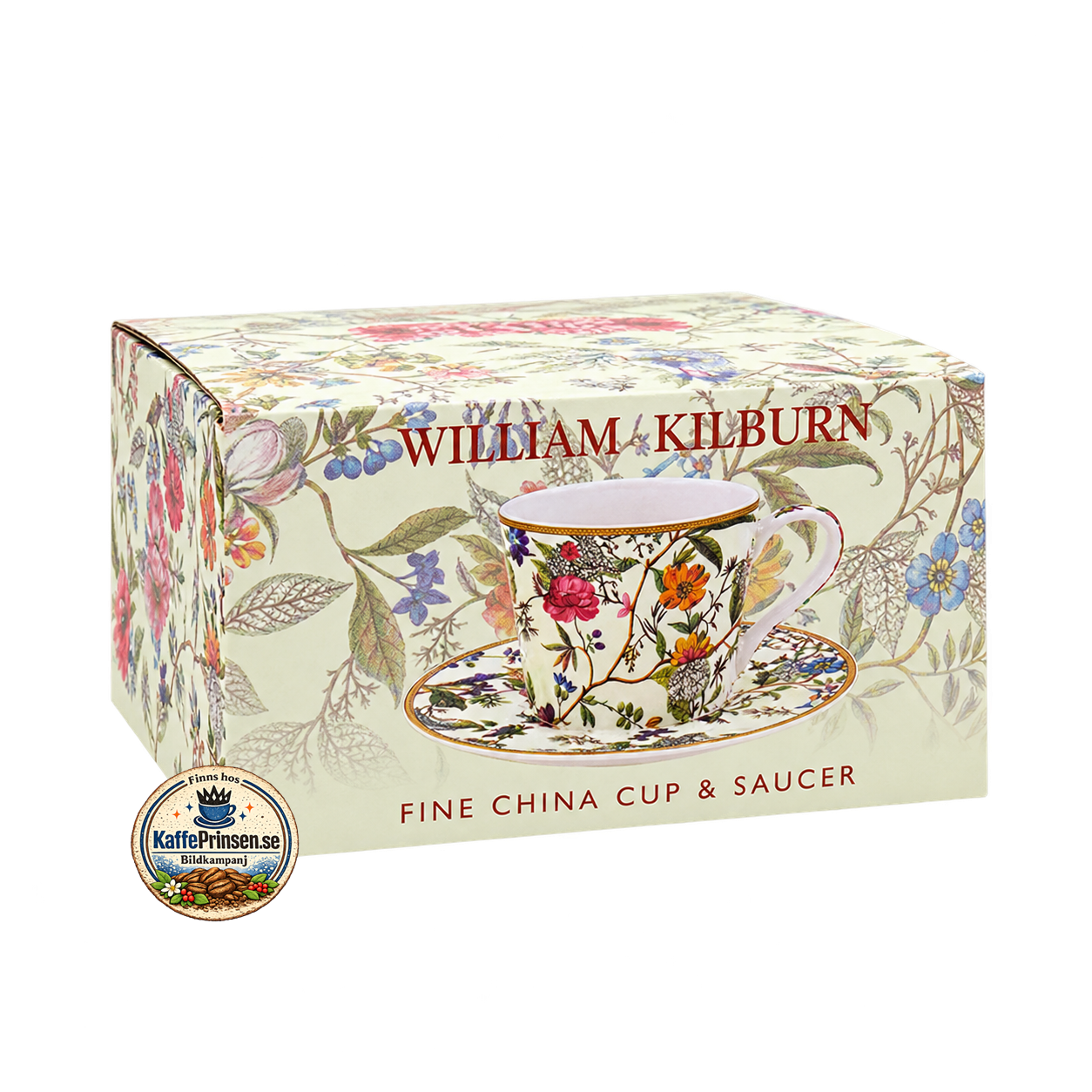 The Leonardo Collection William Kilburn – Kopp med fat i porslin i fin presentförpackning
