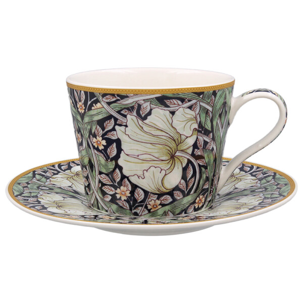 William Morris Midnight Pimpernel – Kopp med fat i porslin