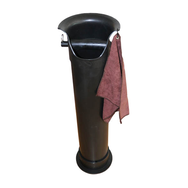Crema Pro knock box för golv på 85 cm med avtagbar knackstång för tömning av filterhållare