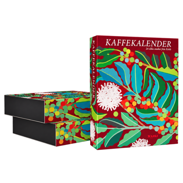 Kahls Kaffekalender 2026 av Cecilia Pettersson – 24 sorters bryggkaffe – 720 g