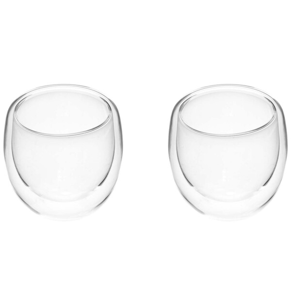 Maku Dubbelväggade kaffeglas – Borosilikatglas – 20 cl – 2-pack