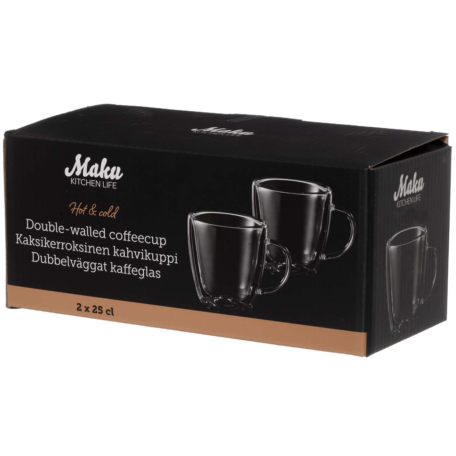 Maku kaffeglas i dubbelväggat borosilikatglas – 250 ml