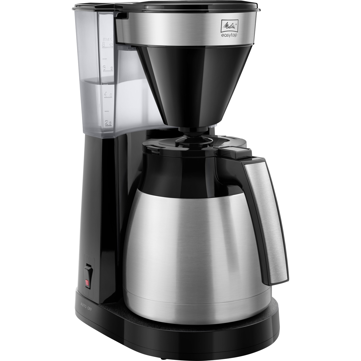 Melitta EasyTop 2.0 Therm termosbryggare med dubbelväggig kanna i rostfritt stål på 1,25 liter