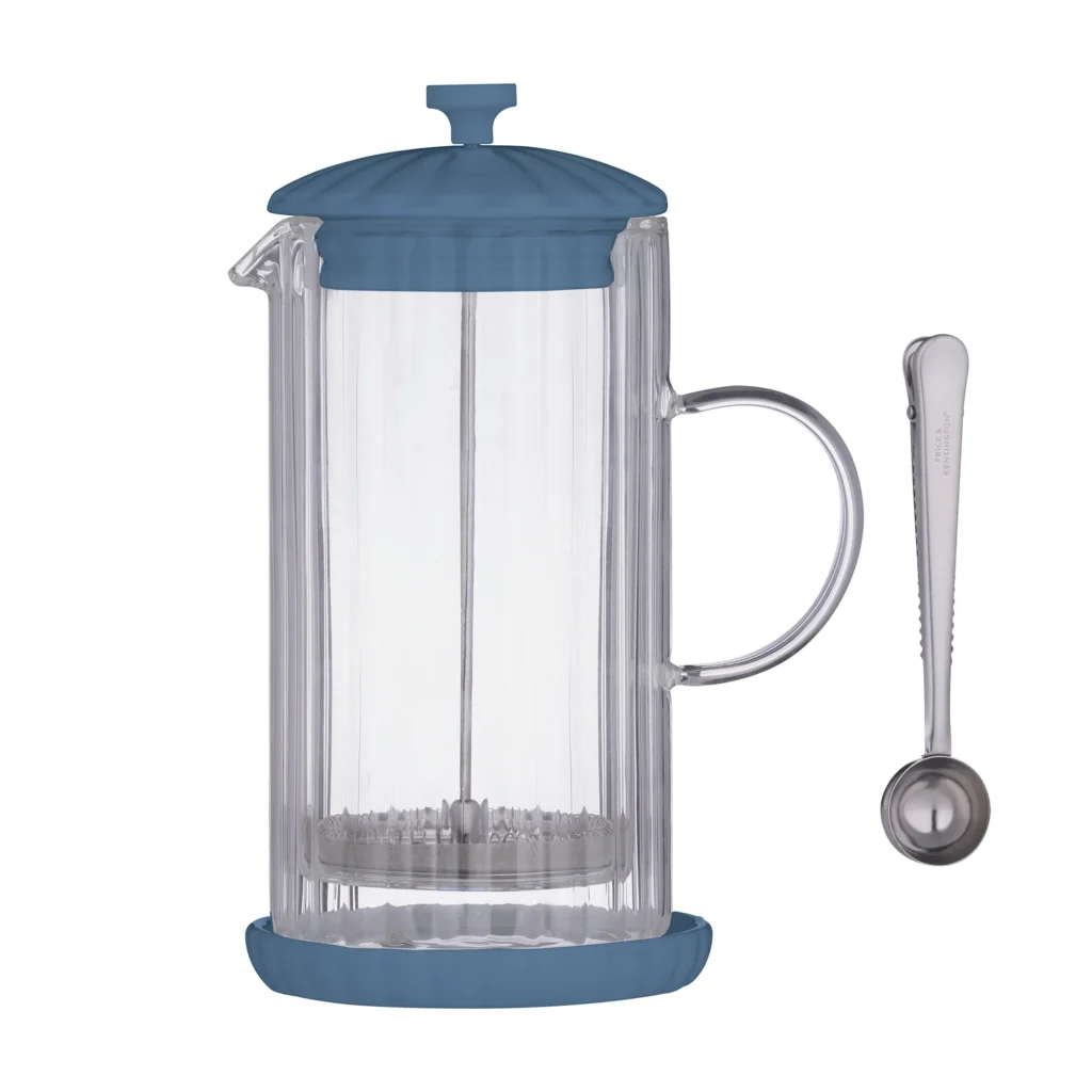 Price & Kensington Luxe Bluebell – Presskanna i dubbelväggigt glas – 1 liter