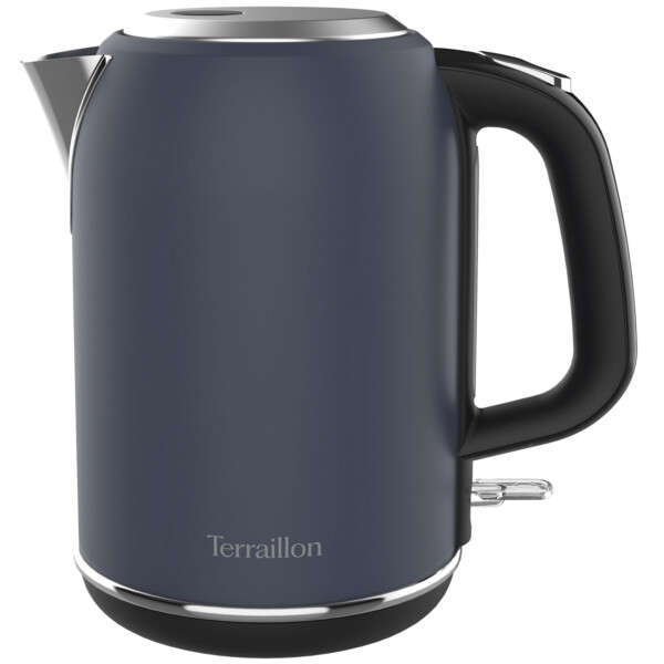 Terraillon New Moon – Vattenkokare – 1,7 liter – 2200 W – Midnattsblå – Huvudbild från sidan