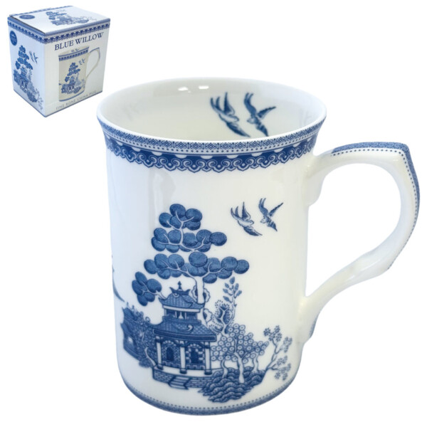 The Leonardo Collection Blue Willow castlemugg i benporslin