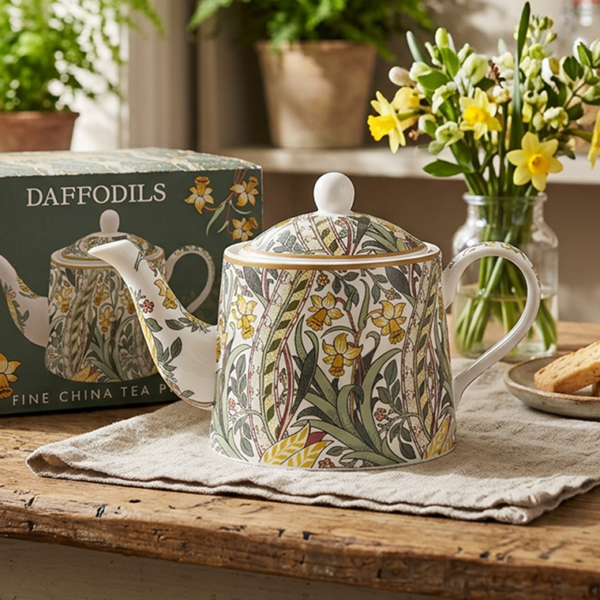 William Morris Daffodils – Tekanna i fint porslin