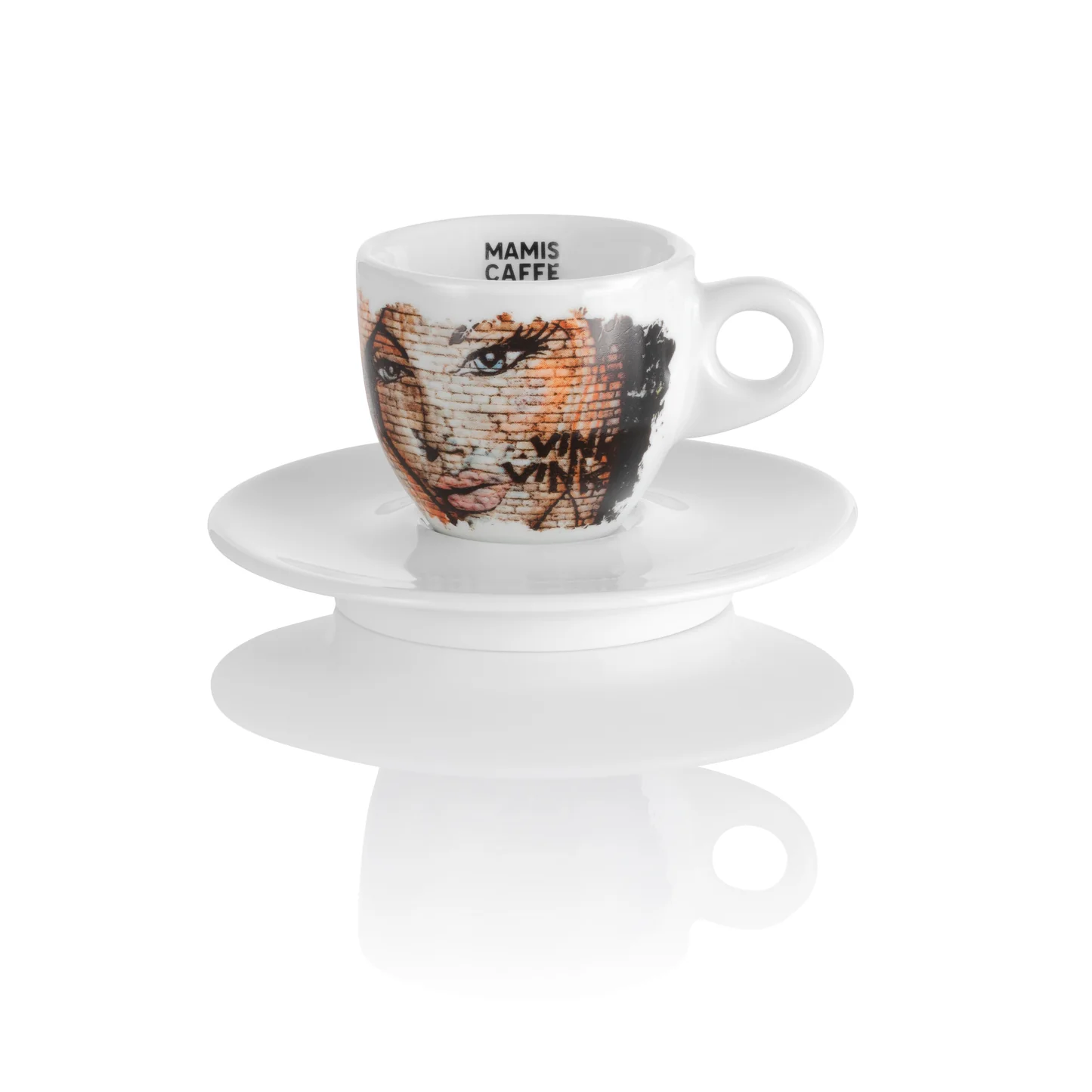 Mamis Caffè Elena espressokopp med fat 65 ml