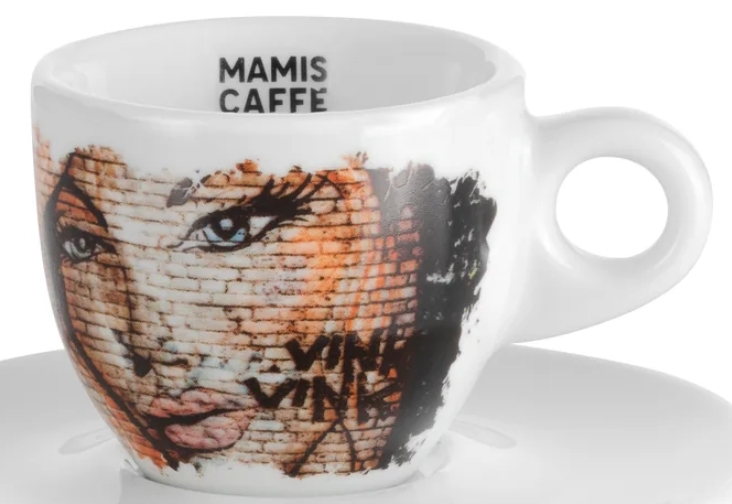 Elena espressokopp i porslin från Mamis Caffè