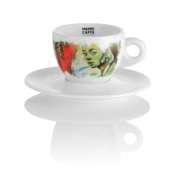 Mamis Caffè Gaia cappuccinokopp med fat 140 ml