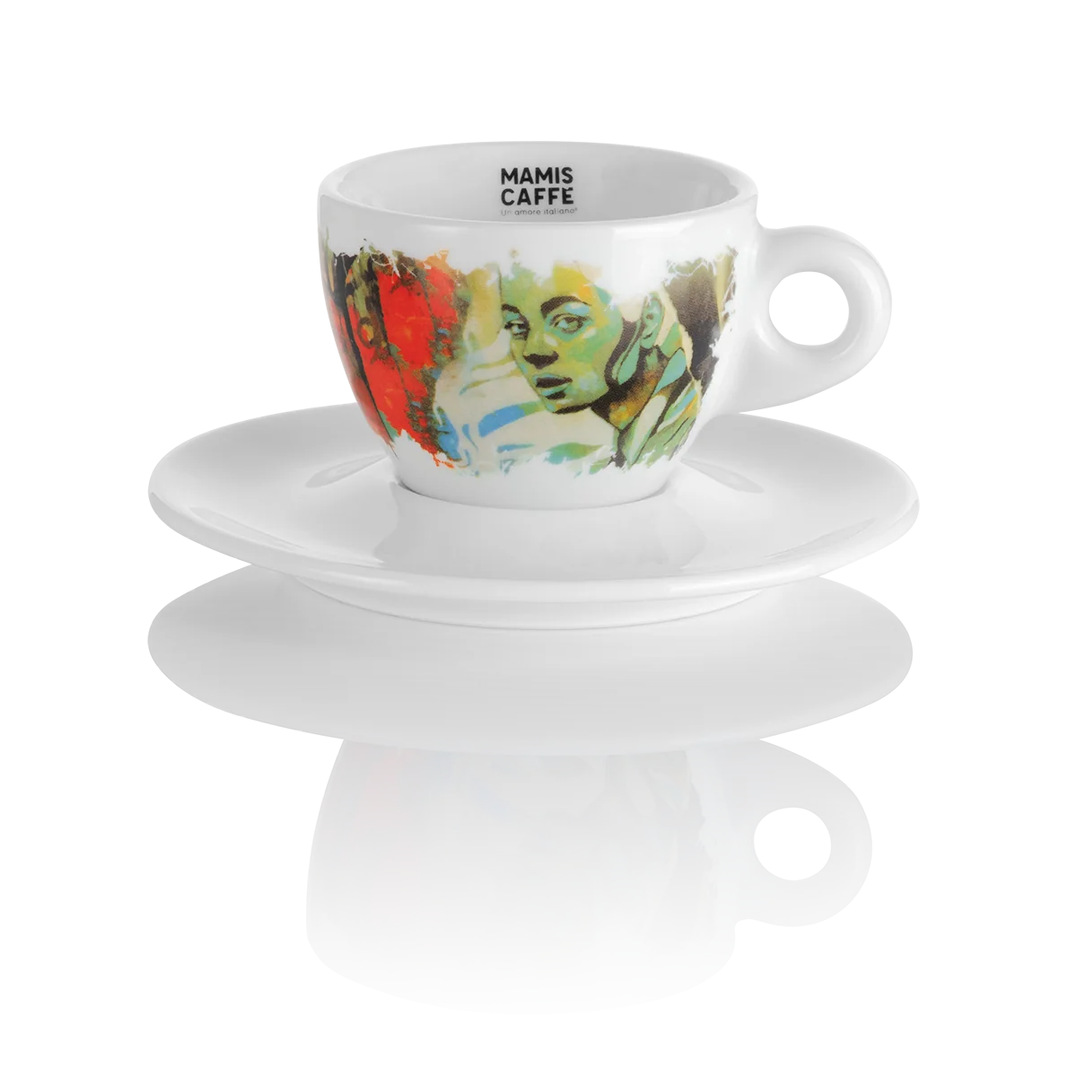 Mamis Caffè Gaia cappuccinokopp med fat 140 ml