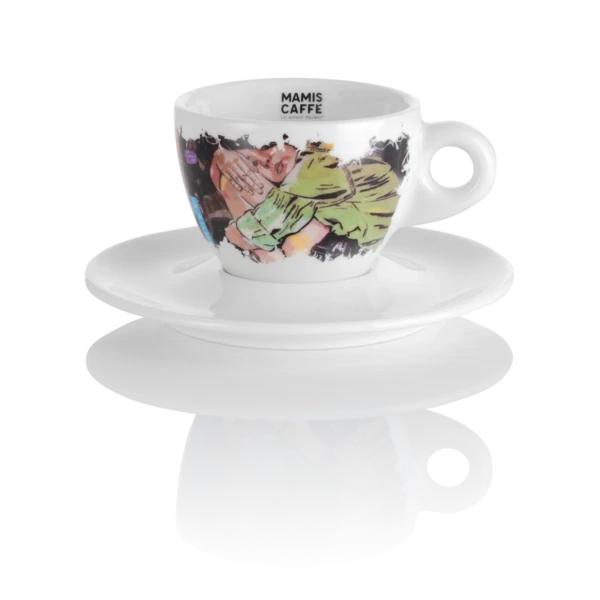 Mamis Caffè Sara cappuccinokopp med fat 140 ml