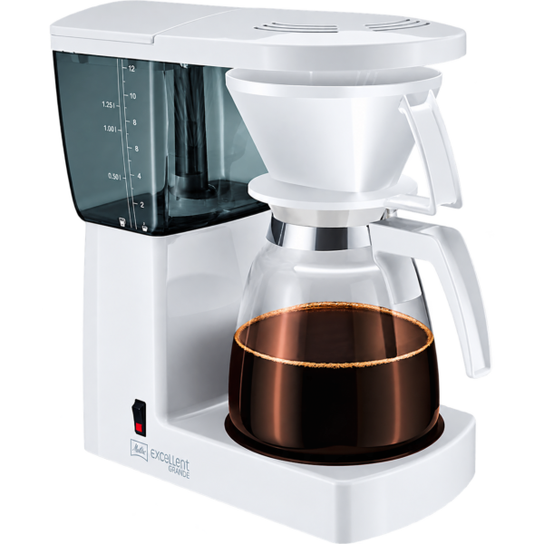 Melitta Excellent Grande – Kaffebryggare 12 koppar (1,6 liter) – Vit